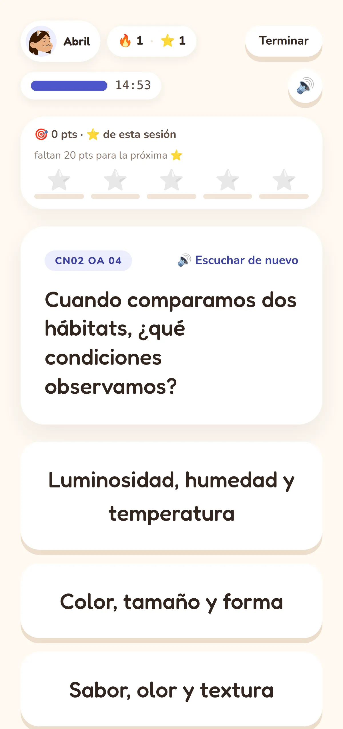 Abririx en un teléfono: una pregunta de ciencias con su código del MINEDUC, alternativas y el tiempo de la sesión